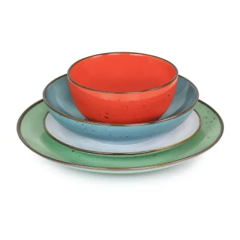 Elama Evelyn 20-pc. Stoneware Dinnerware Set