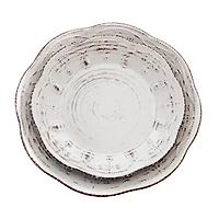 Elama Rustic Birch 16-pc. Stoneware Dinnerware Set