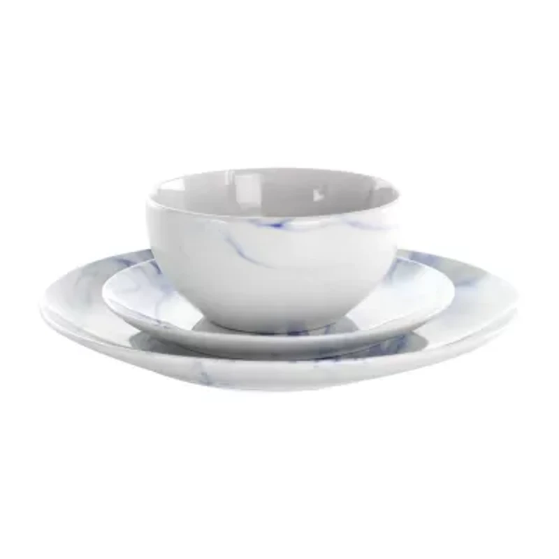 Elama Fine Marble 16-pc. Stoneware Dinnerware Set