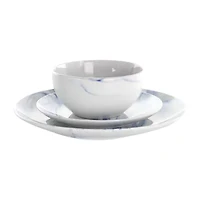 Elama Fine Marble 16-pc. Stoneware Dinnerware Set