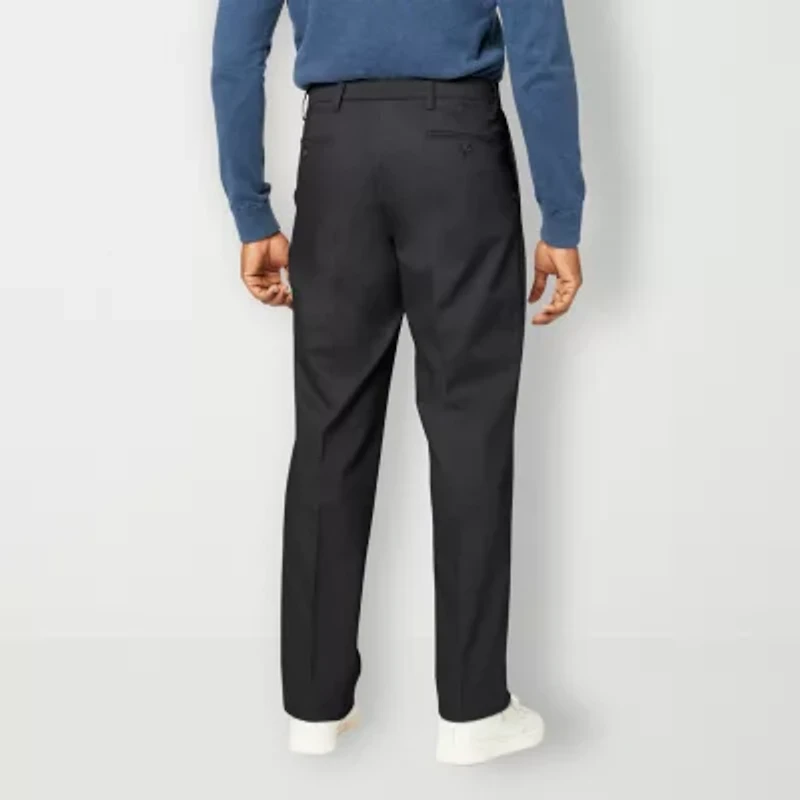 Dockers Signature Iron Free Khaki With Stain Defender Mens Comfort Waistband Relaxed Fit Flat Front Pant