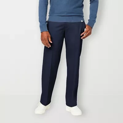 Dockers Signature Iron Free With Stain Defender Mens Comfort Waistband Relaxed Fit Flat Front Pant