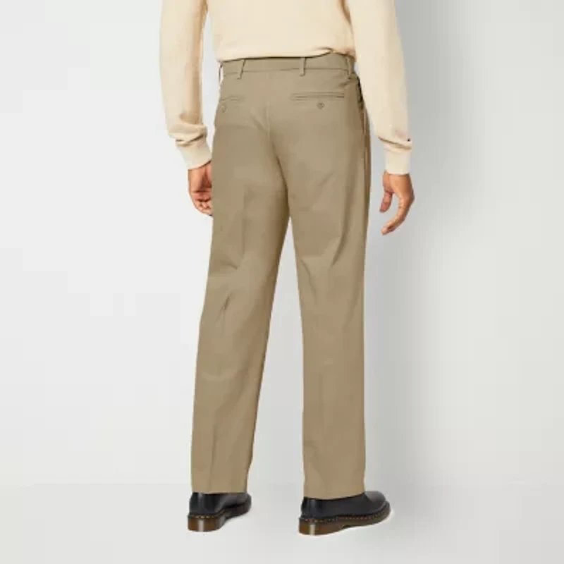 Dockers Signature Iron Free With Stain Defender Mens Comfort Waistband Relaxed Fit Pleated Pant