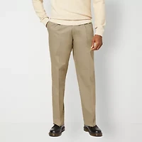 Dockers Signature Iron Free With Stain Defender Mens Comfort Waistband Relaxed Fit Pleated Pant