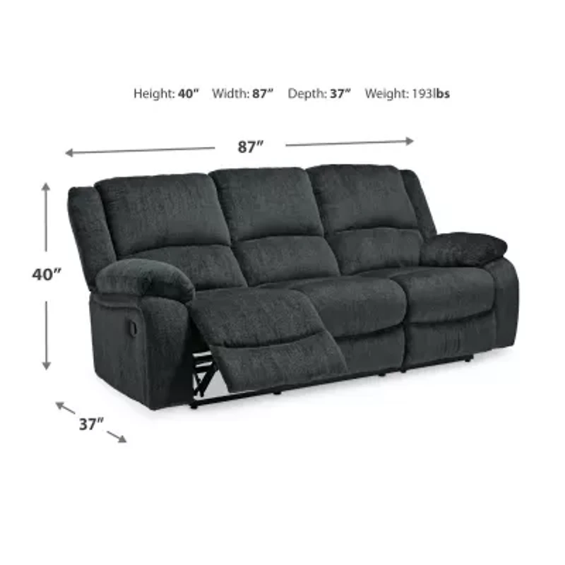 Signature Design by Ashley® Dryden Pad-Arm Reclining Sofa