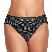 Hanes Ultimate™ Cool Comfort™ Cotton Ultra Soft Womens Average + Full Figure 6 Pack Cooling Multi-Pack High Cut Panty 43h6cc