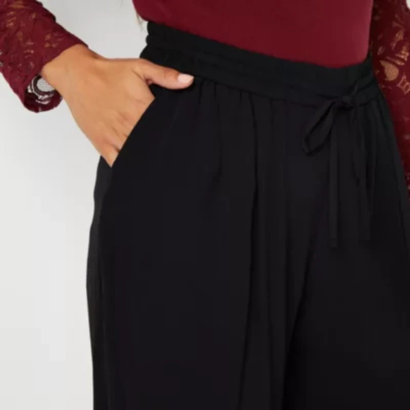 Bold Elements Womens Wide Leg Mid Rise Trouser
