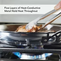 KitchenAid 5-Ply Clad Stainless Steel 2-pc. Frying Pan
