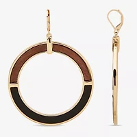 Worthington Gold Tone Womens Round Drop Earrings