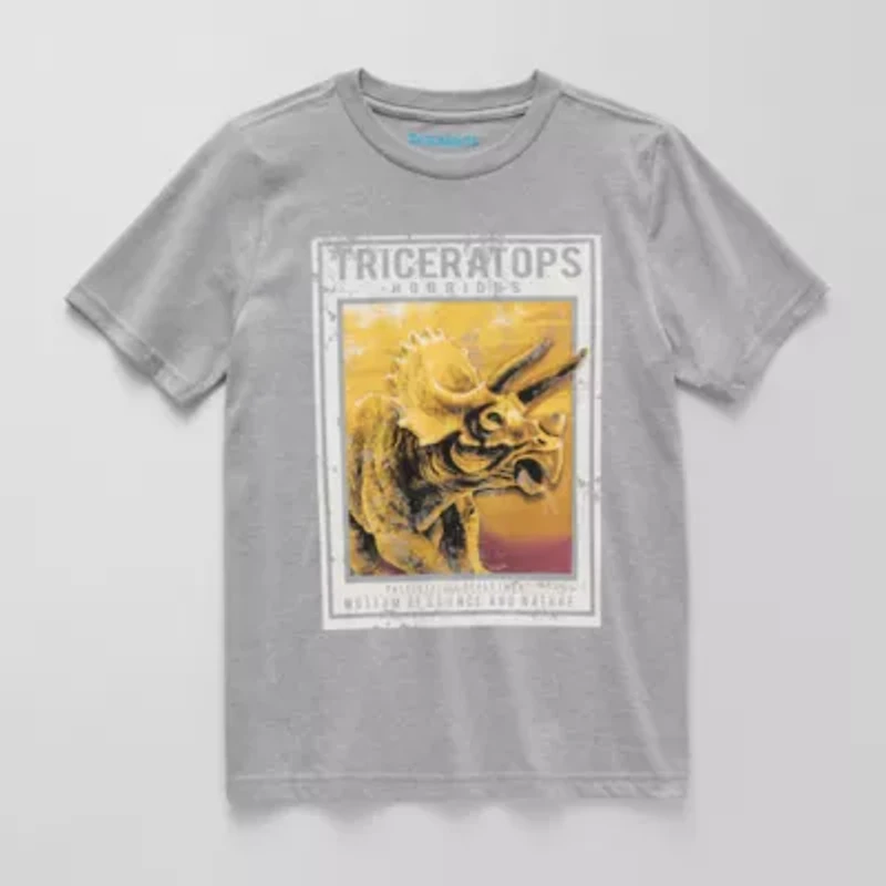 Thereabouts Little & Big Kid Boys Crew Neck Short Sleeve Regular Fit Graphic T-Shirt