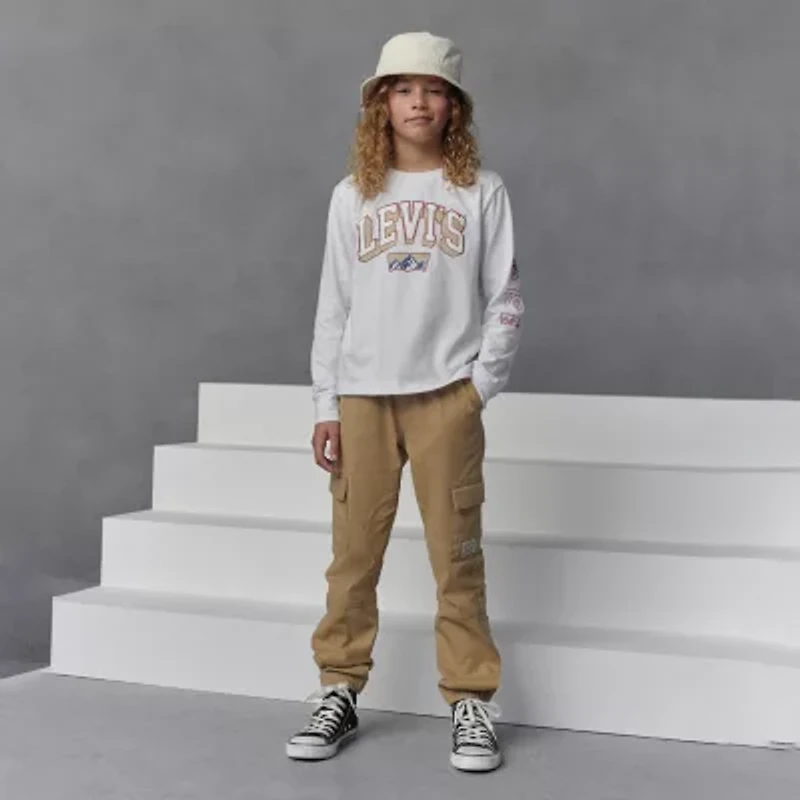Levi's® Big Kid Boys Adjustable Waist Drawstring Cuffed Cargo Pant