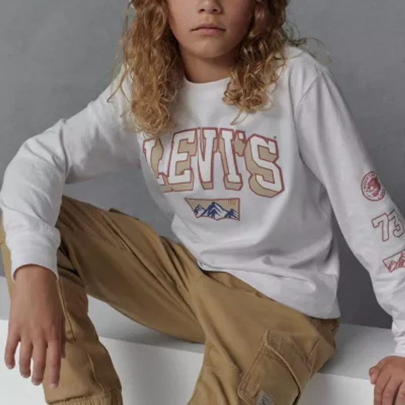 Levi's® Big Kid Boys Adjustable Waist Drawstring Cuffed Cargo Pant