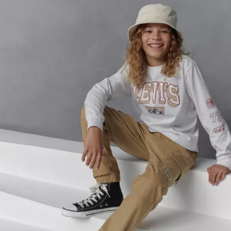 Levi's® Big Kid Boys Adjustable Waist Drawstring Cuffed Cargo Pant