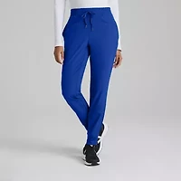 Barco One Bop513 Boost 3-Pocket Mid-Rise Jogger Womens Petite Scrub Pant