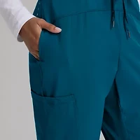 Barco One Bop513 Boost 3-Pocket Mid-Rise Jogger Womens Petite Scrub Pant