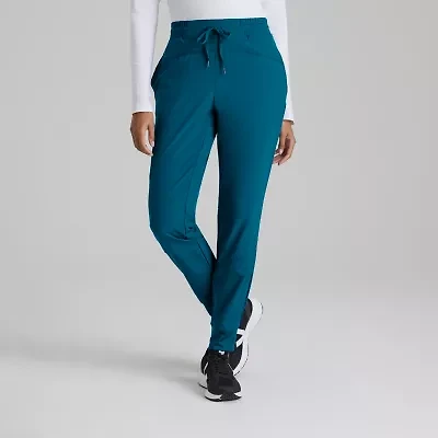 Barco One Bop513 Boost 3-Pocket Mid-Rise Jogger Womens Petite Scrub Pant