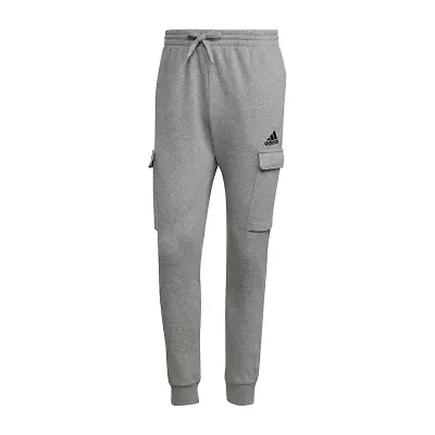 adidas Mens Cuffed Regular Fit Fleece Sweatpant