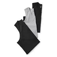 Shaquille O'Neal XLG Heiq Mens Crew Neck Sleeveless 3 Pack Tall Tank