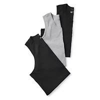 Shaquille O'Neal XLG Activated Cooling Mens Crew Neck Sleeveless 3 Pack Big and Tall Tank