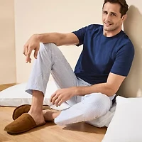 Stafford Super Soft Mens Crew Neck Short Sleeve Pajama Top