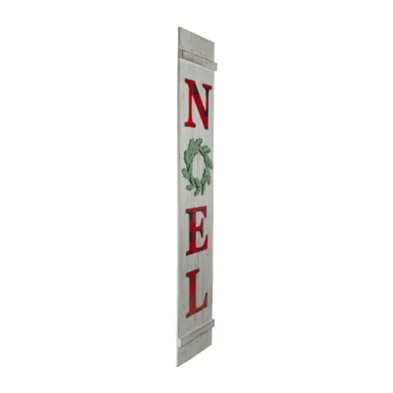 Northlight Red Buffalo Plaid Noel Christmas Yard Art
