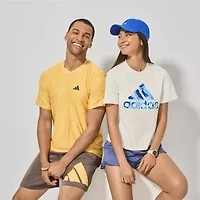 adidas Womens Crew Neck Short Sleeve Active T-Shirt