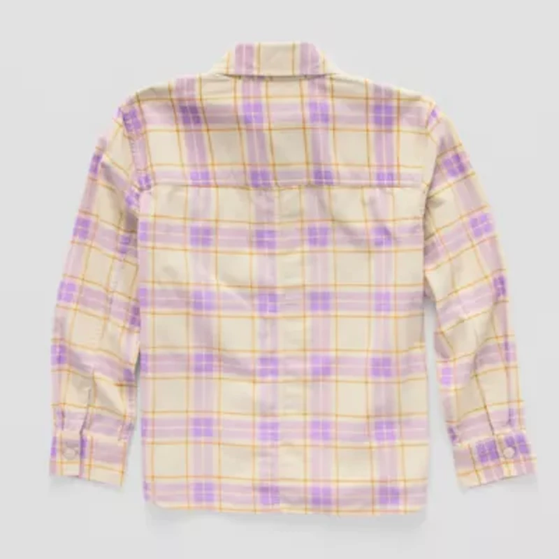Thereabouts Little & Big Kid Girls Ultra Lightweight Shirt Jacket