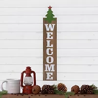 Northlight 31.5 In Green Christmas Tree And Red Star Christmas Yard Art