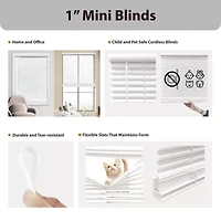 Eco Estates 1" Room Darkening Cordless Mini Blind