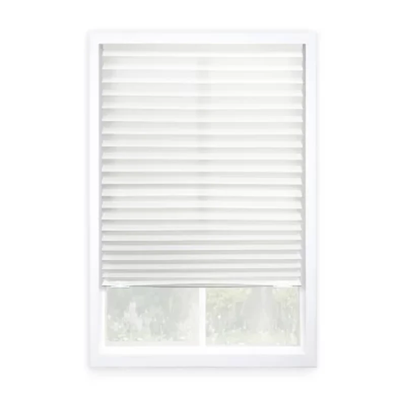 Eco Estates Fabric Cordless Light-Filtering Pleated Shade
