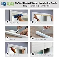 Eco Estates Fabric Cordless Light-Filtering Pleated Shade