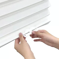 Eco Estates Fabric Cordless Light-Filtering Pleated Shade
