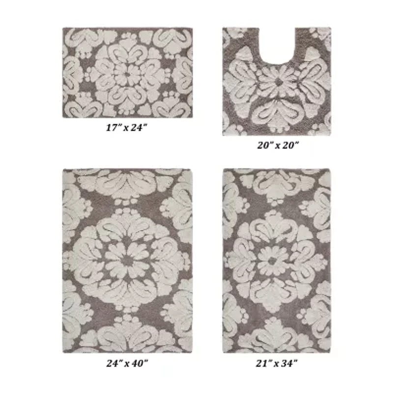 Better Trends Medallion -pc. Bath Rug Set