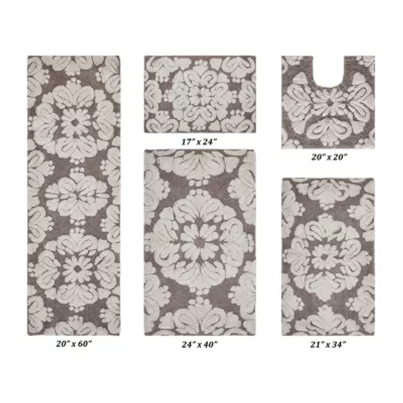 Better Trends Medallion 5-pc. Bath Rug Set