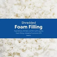 Sealy® Teddy 2-in-1 Memory Foam Bean Bag Chair