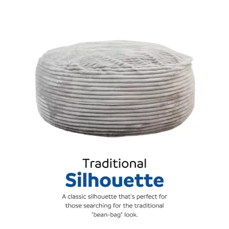 Sealy® Kade Corduroy Memory Foam Bean Bag Chair