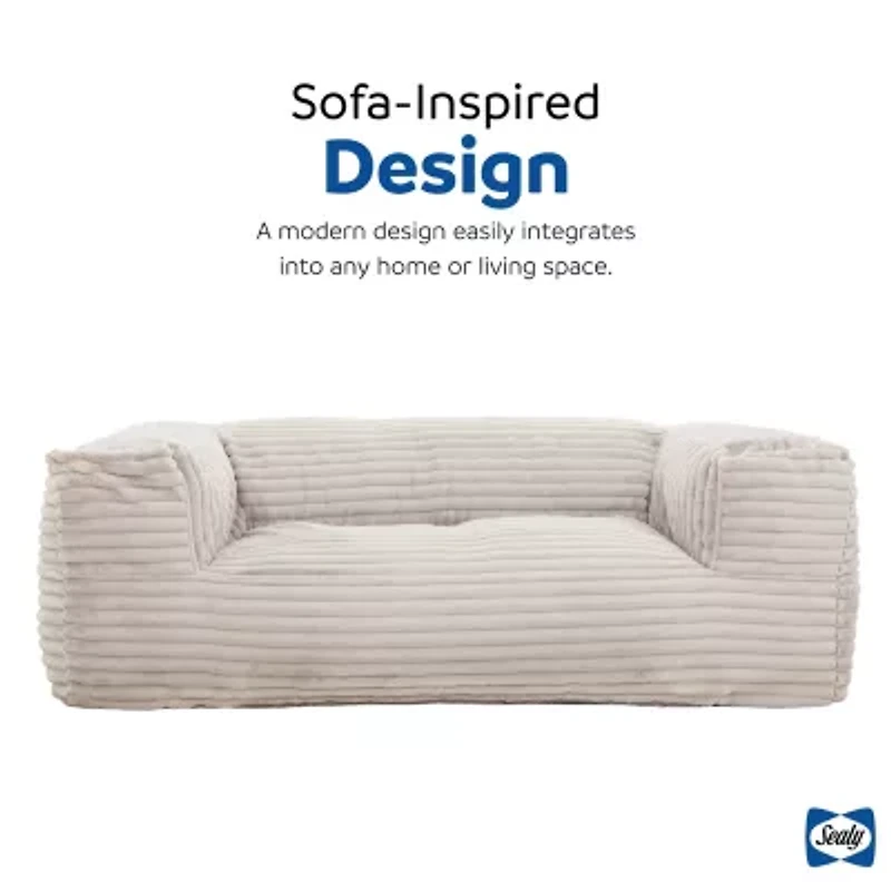 Sealy® Redd Corduroy Memory Foam Bean Bag Sofa-Style Chair
