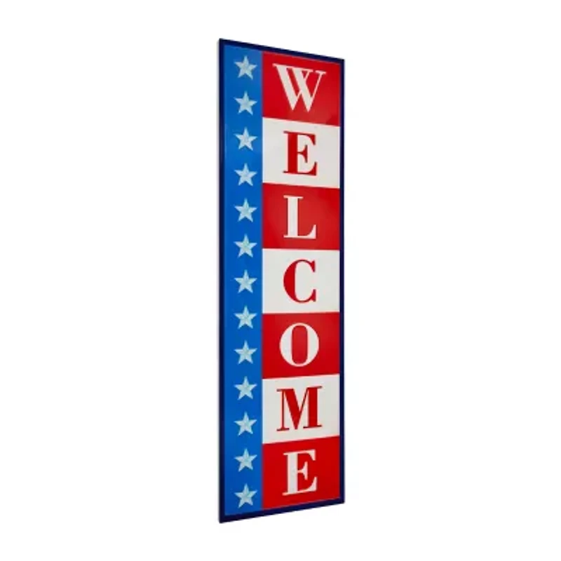 Northlight Americana Welcome Porch Sign