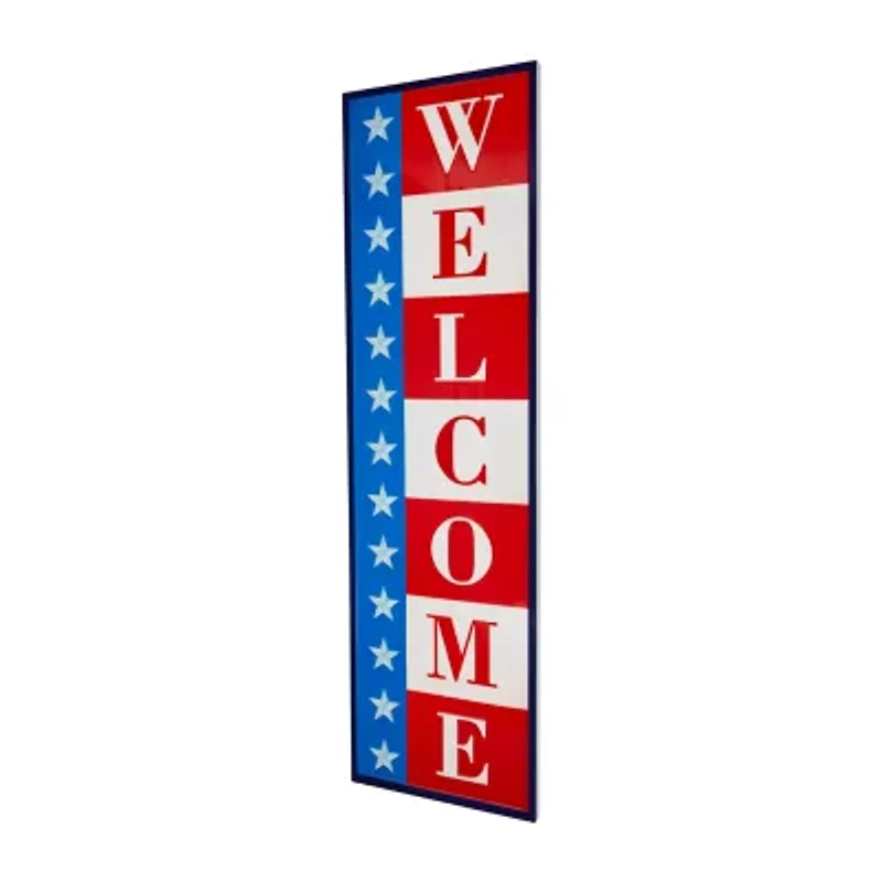 Northlight Americana Welcome Porch Sign