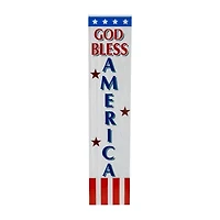 Northlight God Bless America Porch Sign