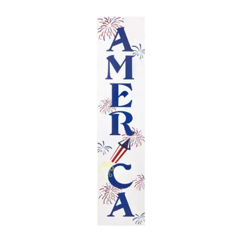 Northlight America Fireworks Porch Sign