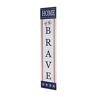 Northlight Home Of The Brave Porch Sign