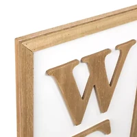 Northlight Welcome Framed Porch Sign