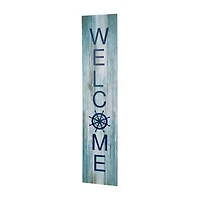 Northlight Weathered Coastal Welcome Porch Sign