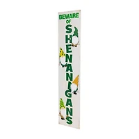 Northlight Beware Of Shenanigans St. Patricks Day Porch Sign