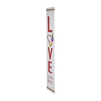 Northlight Love Lives Here Valentines Day Porch Sign