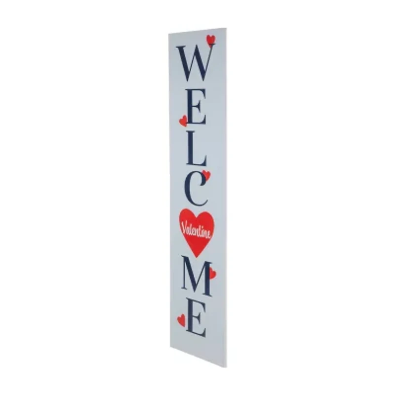 Northlight Welcome Valentines Day Porch Sign