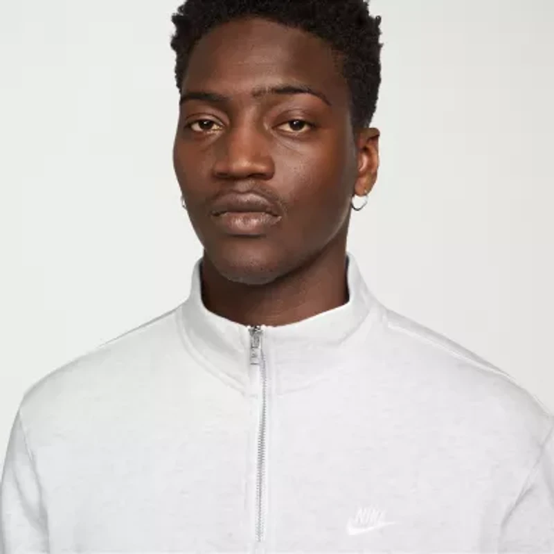 Nike Club Fleece Mens Mock Neck Long Sleeve Sweatshirt