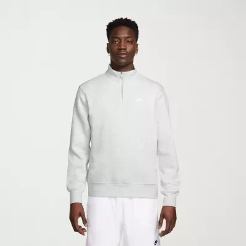 Nike Club Fleece Mens Mock Neck Long Sleeve Sweatshirt