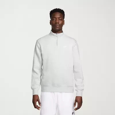 Nike Club Fleece Mens Mock Neck Long Sleeve Sweatshirt